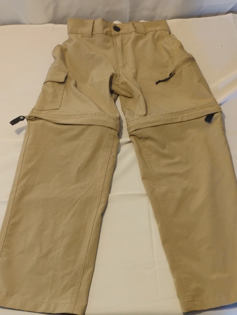 Magellan Outdoors Fish Gear Boys Convertible Cargo Pants Khaki Youth Small 8